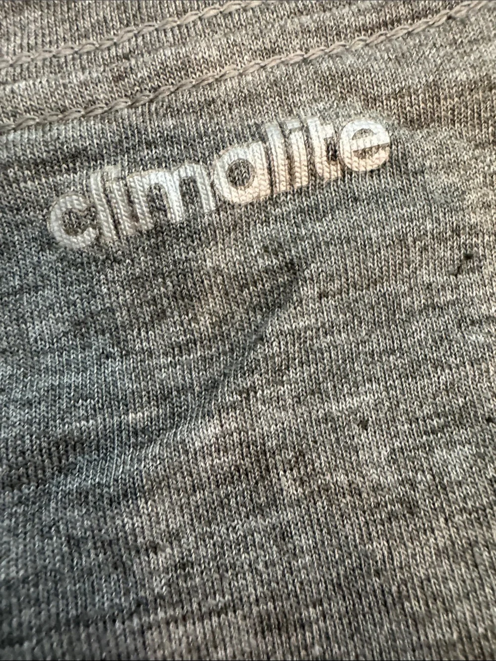 adidas Heather Gray Long-Sleeve Athletic Tee